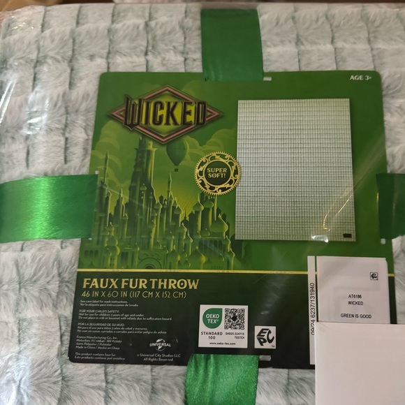 Wicked Elphaba Universal Studios Blanket. Authentic. New. Sold out!🎄 - Picture 1 of 1